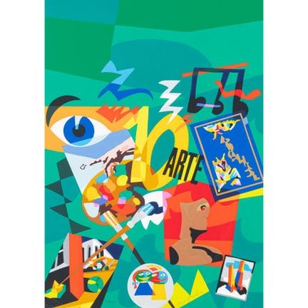 UGO NESPOLO (Mosso 1941) 
Composizione
Litografia 
