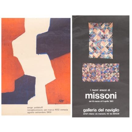 DOS CARTELES: 1) SERGE POLIAKOFF, Navigliovenezia,