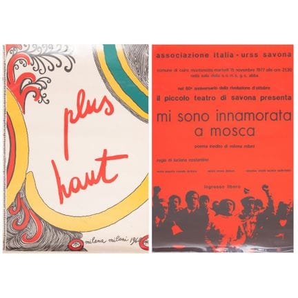 DOS CARTELES: 1) ASOCIACIÓN ITALIA-URSS DE SAVONA 