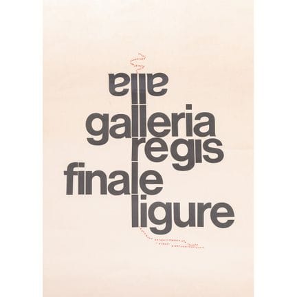 EN LA GALERÍA REGIS DE FINALE LIGURE.  Este es un 