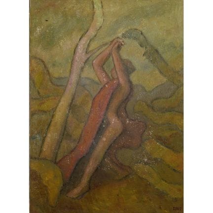 画家米利奥·雷托（Miglio Retto）的画作，尺寸为50×36厘米。油画，画布为胶合板。背面用