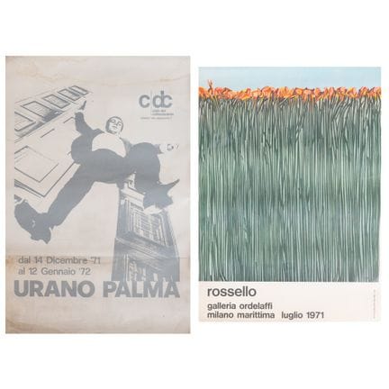 DOS CARTELES: 1) ROSSELLO, GALERÍA ORDELAFFI, MILA