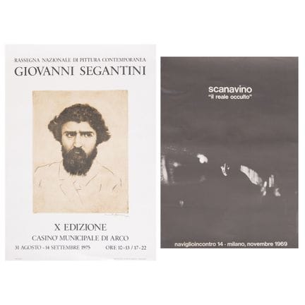DOS CARTELES: 1) SCANAVINO, «IL REALE OCCULTO», NA
