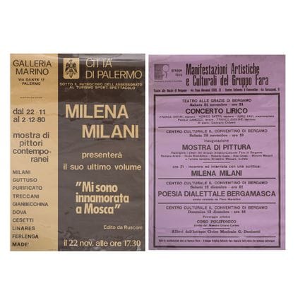 DOS CARTELES: 1) GALERÍA MARINO / CIUDAD DE PALERM