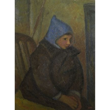 画家米利奥·雷托（Miglio Retto）的画作，尺寸为51×36厘米。油画，画于胶合板上。背面用