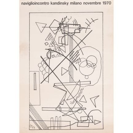 CARTEL LITOGRÁFICO: NAVIGLIO-ENCUENTRO CON KANDINS