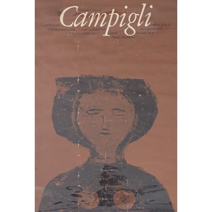 CARTEL DE ÉPOCA ORIGINAL DEL ARTISTA ITALIANO MASS