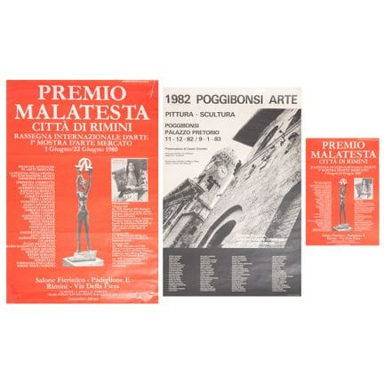 DOS CARTELES Y UN POSTER: 1) 1982 POGGIBONSI ARTE 