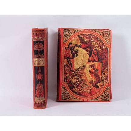 DOS VOLÚMENES de LA SAGRADA BIBLIA, ANTIGUO Y NUEV