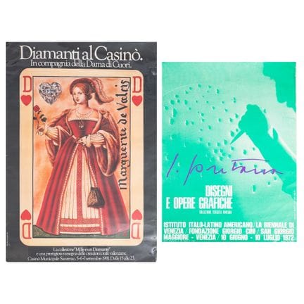 DOS CARTELES: 1) DIAMANTES EN EL CASINO EN COMPAÑÍ