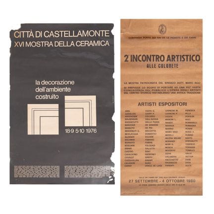 DOS CARTELES: 1) CIUDAD DE CASTELLAMONTE XVI EXPOS