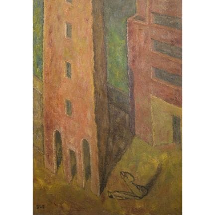 画家米利奥·雷托（Miglio Retto）的画作，尺寸为50×35厘米。油画，画布为胶合板。背面用