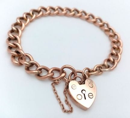 Un bracelet vintage en or jaune 9 carats à maillon