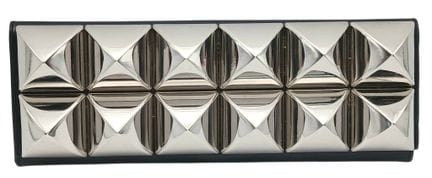 Pochette Philipp Plein in vernice nera con borchie