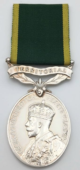 An Efficiency Medal with ‘Territorial’ sub title (