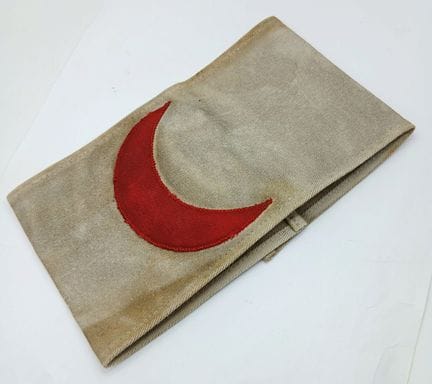 WW1 Ottoman (Turkish) Red Crescent Medics Arm Band