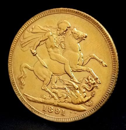 Pièce d'or « Full Sovereign » à l'effigie de la re