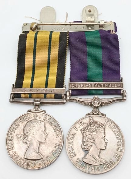 A modern pair of campaign medals to an NCO of the 