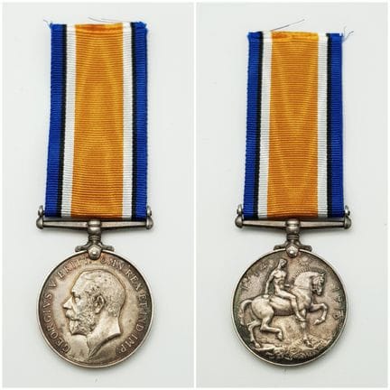 A British War Medal 1914-1918 named to:  181272 A 