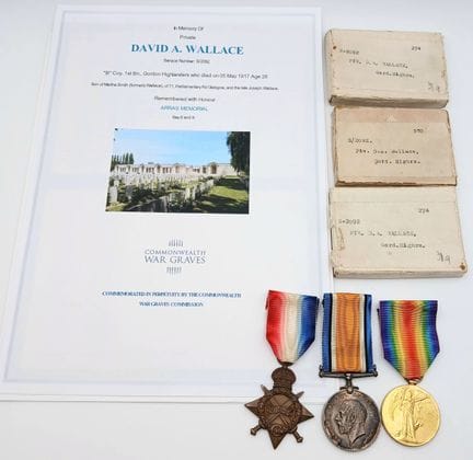 A 1914/15 Star Trio to a soldier of the Gordon Hig