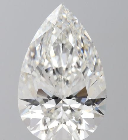 A 7.270ct Pear Cut Lab-Grown Diamond. Colour E, Cl