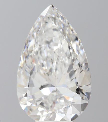 A 5.440ct Pear Cut Lab-Grown Diamond. Colour D, Cl
