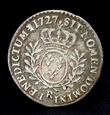 Pièce d'argent française de 1/20e d'écu datant de 