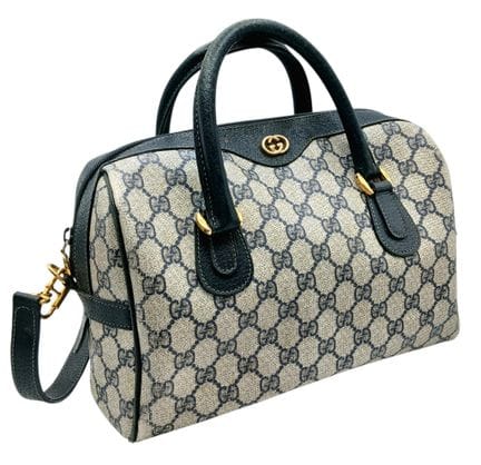 Una borsa Boston vintage di Gucci in tela GG Supre