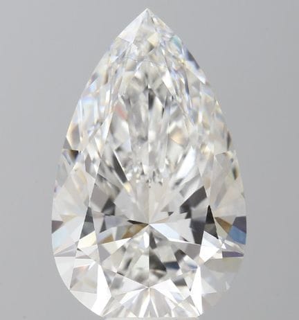 An 8.010ct Pear Cut Lab-Grown Diamond. Colour E, C