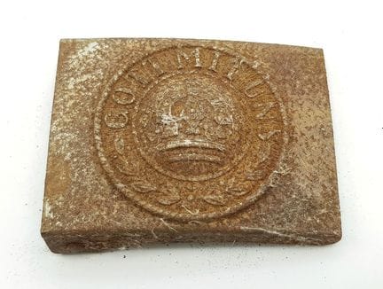 Fibbia da cintura della Germania imperiale della P