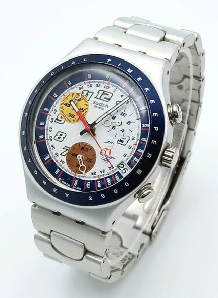MONTRE SWATCH « IRONY CHRONO », NUMÉRO 16, JEUX OL