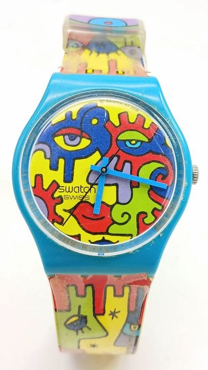 Un orologio Swatch “Morning Glow”, edizione limita