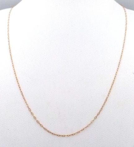 Eine 9K Gelbgold Verschwindende Halskette. 41cm. 0