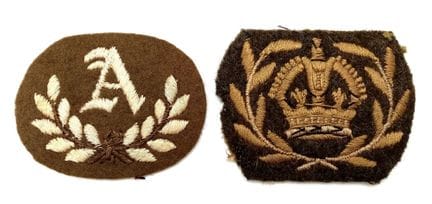 A Vintage British Warrant Officer Class 2 Cloth Ba