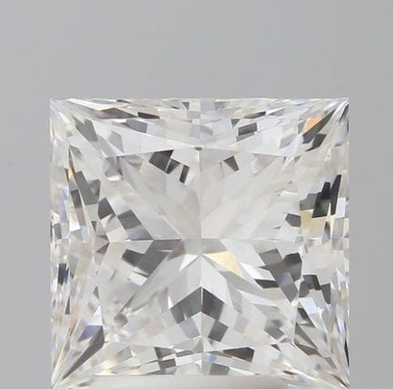 A 4.16Ct Princess Cut Lab-Grown Diamond. Colour D,
