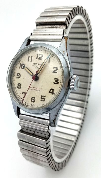 A Vintage Stainless Steel Mechanical Wind Watch by