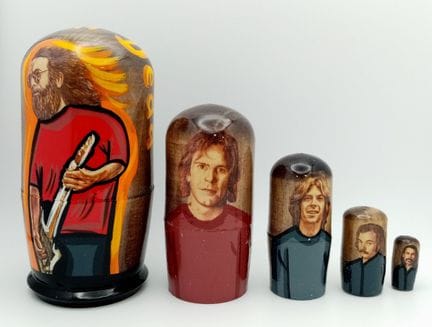 Grateful Dead Nesting Five-Piece Wood Doll Set. 11