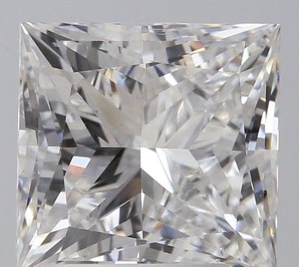 A 3.02Ct Princess Cut Lab-Grown Diamond. Colour D,