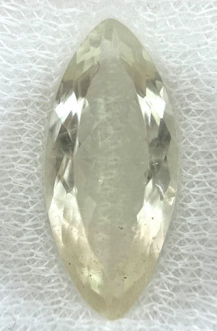 A 7.58ct Madagascar Origin Marquise cut Beryl Heli