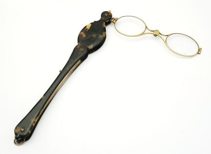 An Antique Pair of Folding Lorgnette Glasses. Spri