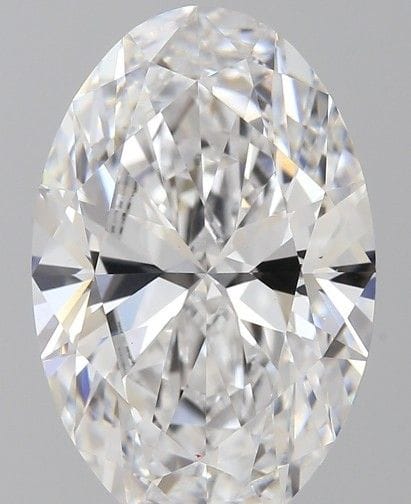 A 2.79Ct Oval Cut Lab-Grown Diamond. Colour D, Cla