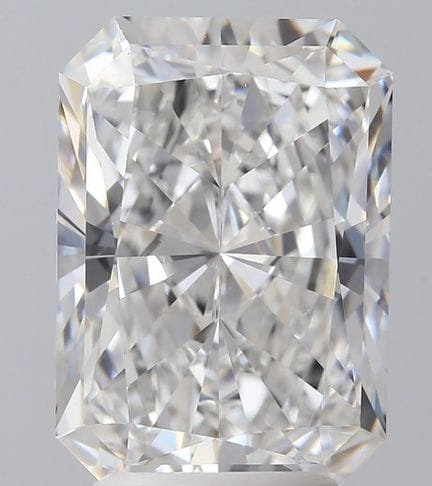 A 4.13Ct Radiant Cut Lab-Grown Diamond. Colour D, 