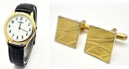 A Men’s Sekonda Quartz Dress Watch and Cufflinks C
