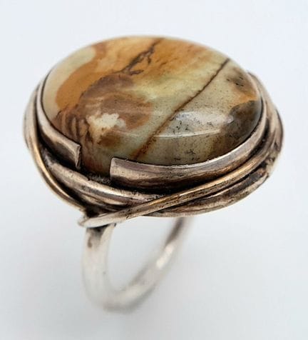A Vintage and Unique Sterling Silver and Picture J