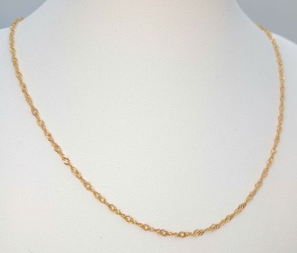 Collana a spirale “Singapore Twist” in oro giallo 