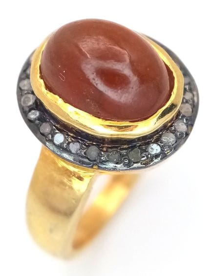 Anello da cerimonia in argento 925 placcato oro co