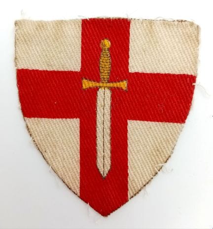 A WW2 Era British 1st Army Formation Cloth Badge. 