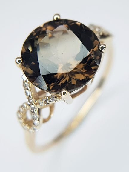 A 14K YELLOW GOLD, 3.50ctw Brazilian Tourmaline Ri