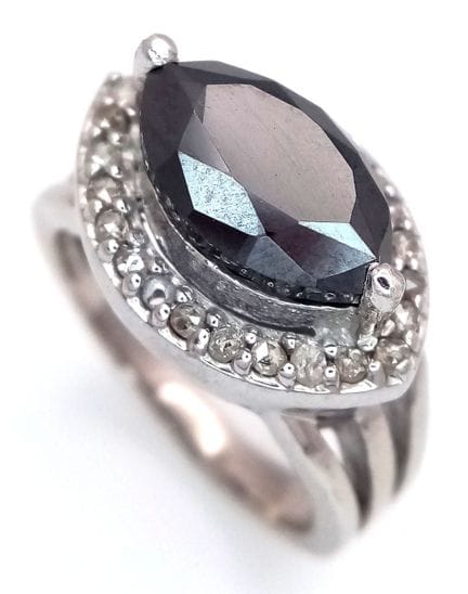Anello da cerimonia in argento sterling 925 con mo