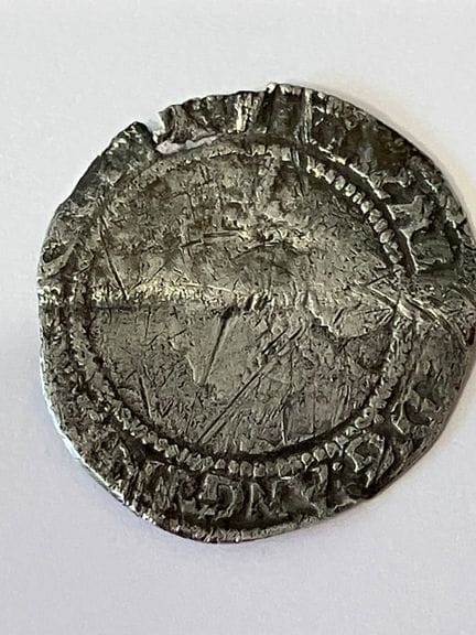 1571 ELIZABETH I SILVER SIXPENCE coin. Clear date 